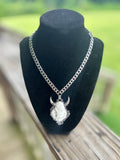 Silver Buffalo Necklace
