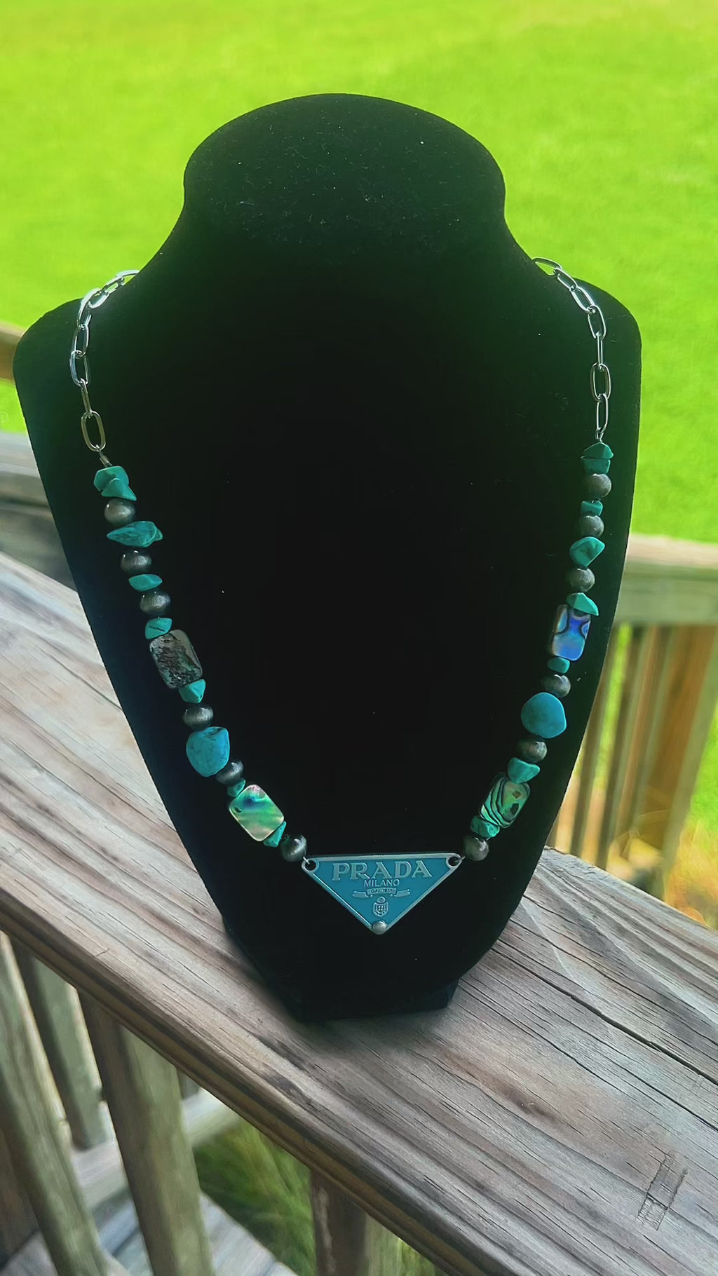 Upcycled Charm Necklace Custom Color Request| Boho Statement Dopamine Jewelry